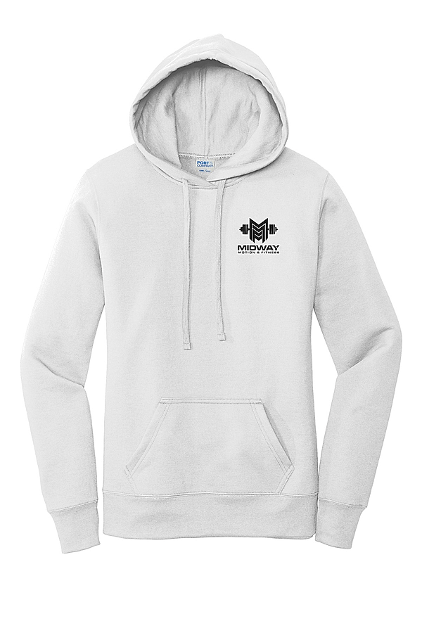 Port & Company Women's Core Fleece Pullover Hooded Sweatshirt. LPC78H